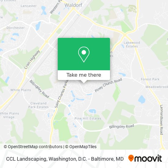 CCL Landscaping map