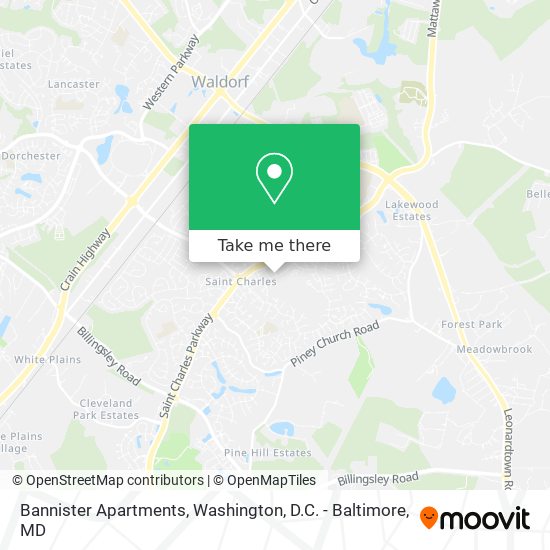 Mapa de Bannister Apartments