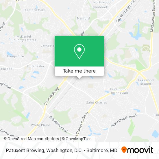 Mapa de Patuxent Brewing