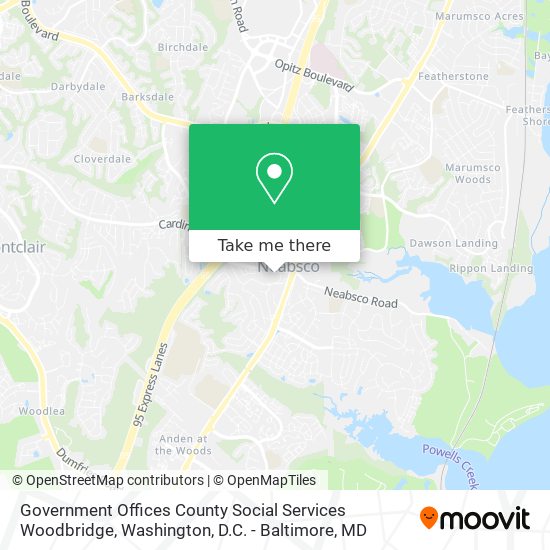 Government Offices County Social Services Woodbridge map