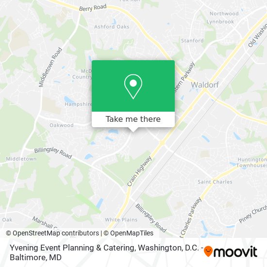 Mapa de Yvening Event Planning & Catering