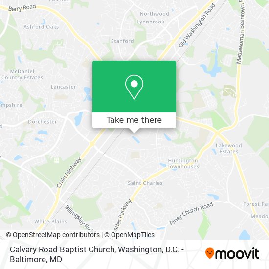 Calvary Road Baptist Church map