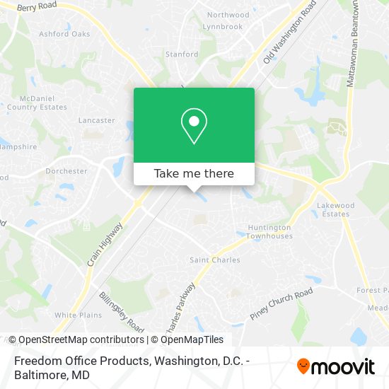 Freedom Office Products map