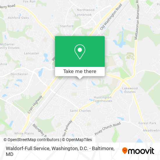 Mapa de Waldorf-Full Service
