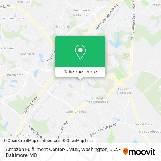 Amazon Fulfillment Center-DMD8 map
