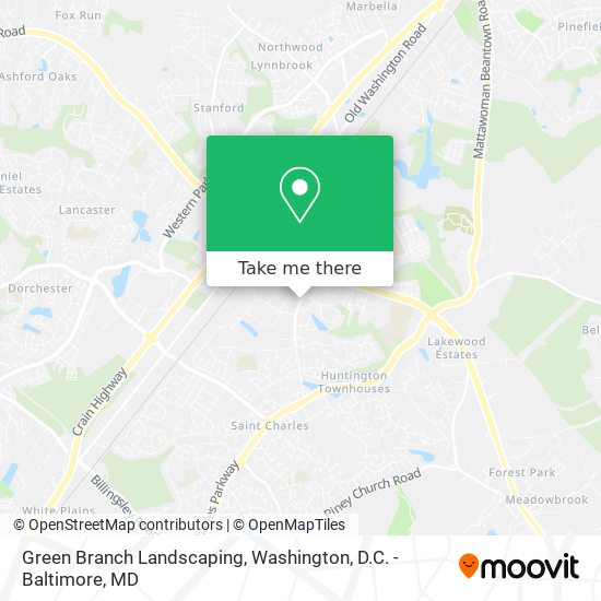 Green Branch Landscaping map