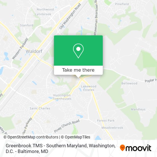 Mapa de Greenbrook TMS - Southern Maryland