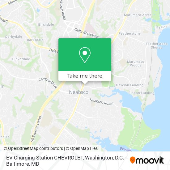 Mapa de EV Charging Station CHEVROLET