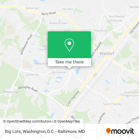 Mapa de Big Lots