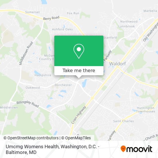 Umcmg Womens Health map