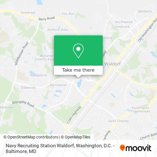 Mapa de Navy Recruiting Station Waldorf