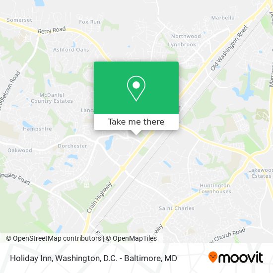 Holiday Inn map