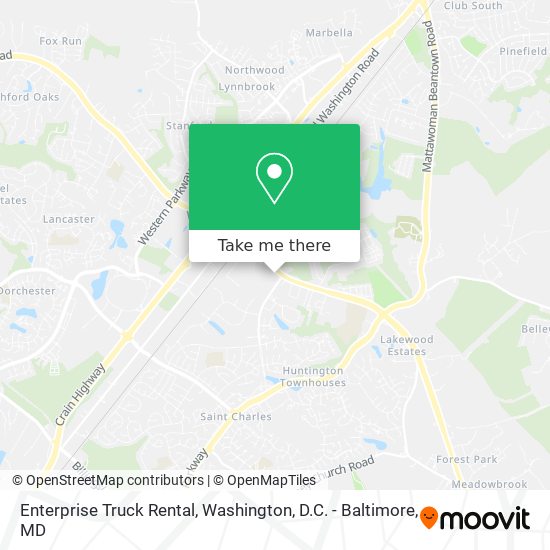 Enterprise Truck Rental map