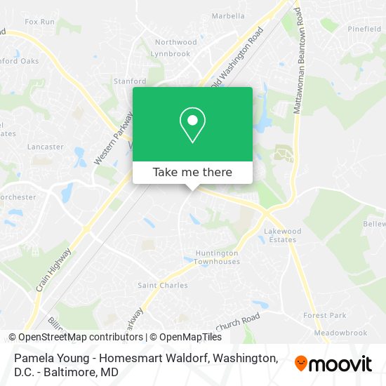 Pamela Young - Homesmart Waldorf map