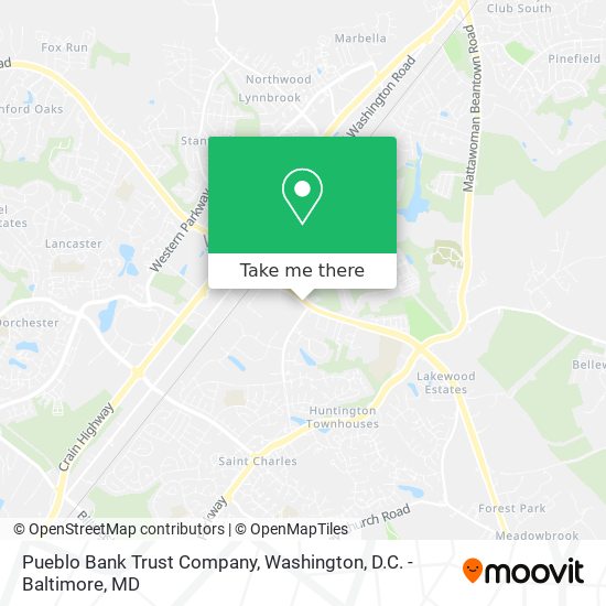 Pueblo Bank Trust Company map