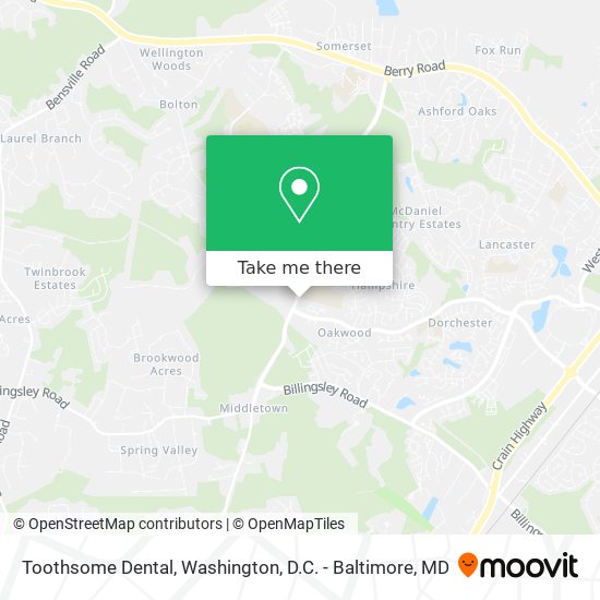 Mapa de Toothsome Dental