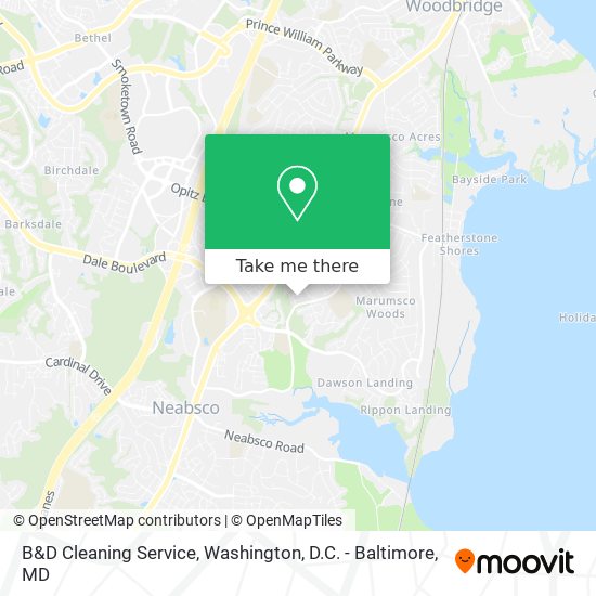 B&D Cleaning Service map