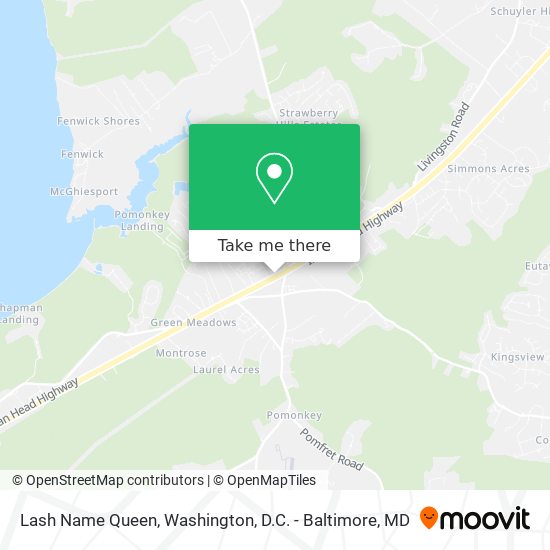 Lash Name Queen map
