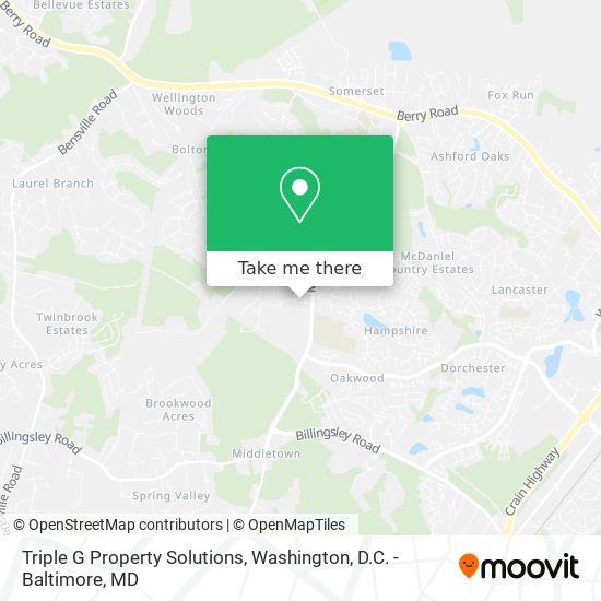 Triple G Property Solutions map