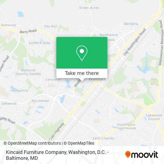 Kincaid Furniture Company map