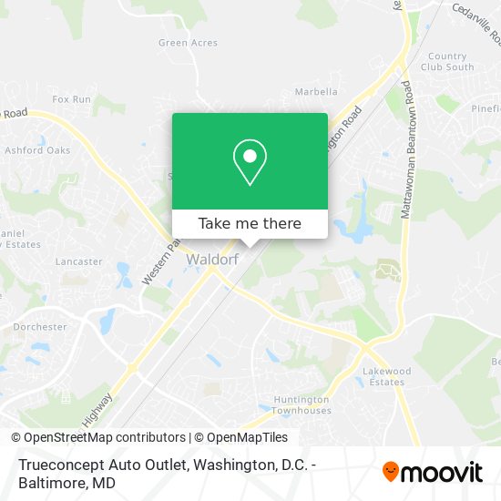 Mapa de Trueconcept Auto Outlet