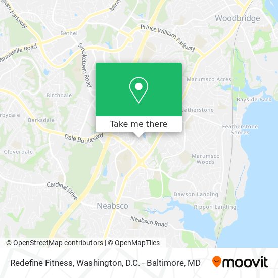 Redefine Fitness map