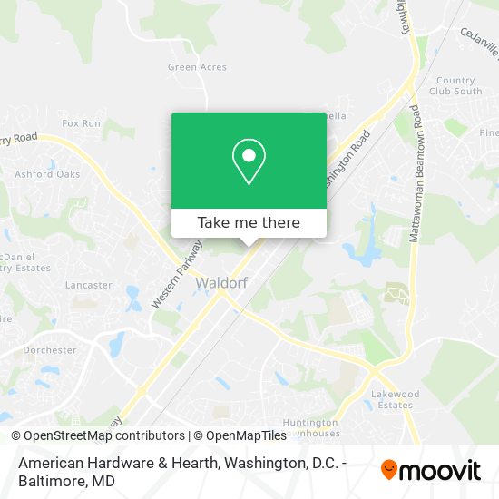 American Hardware & Hearth map