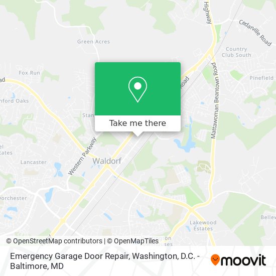 Mapa de Emergency Garage Door Repair