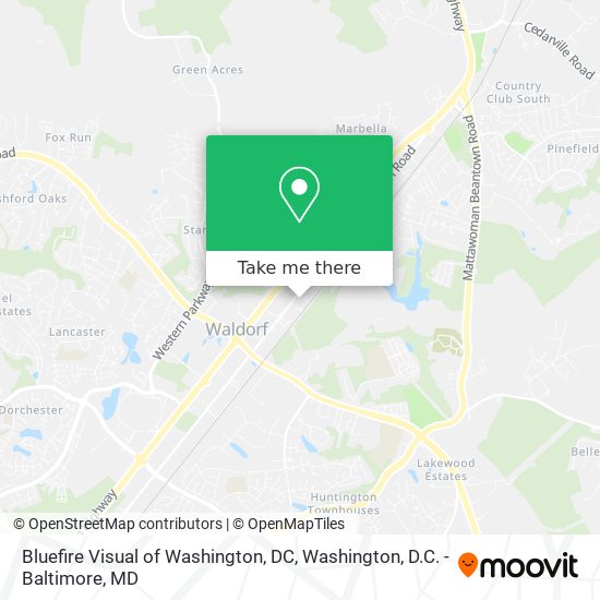 Bluefire Visual of Washington, DC map