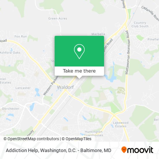 Addiction Help map