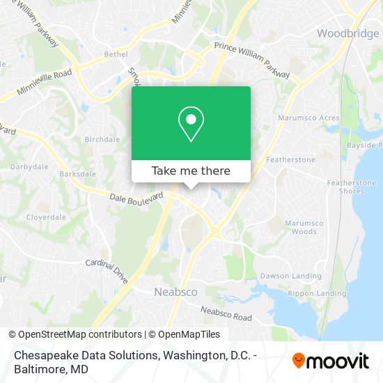 Mapa de Chesapeake Data Solutions