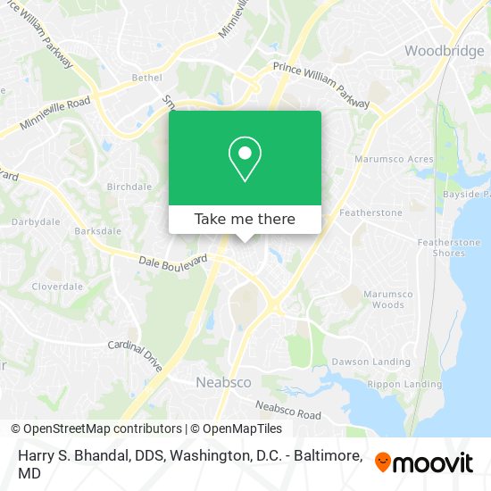 Harry S. Bhandal, DDS map