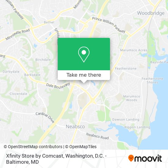 Mapa de Xfinity Store by Comcast