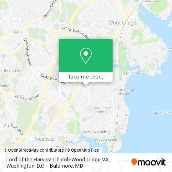 Mapa de Lord of the Harvest Church-Woodbridge VA