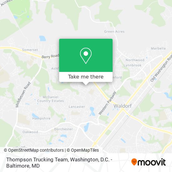 Mapa de Thompson Trucking Team