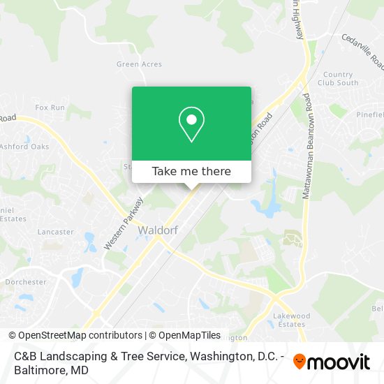 Mapa de C&B Landscaping & Tree Service