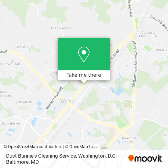 Dust Bunnie's Cleaning Service map