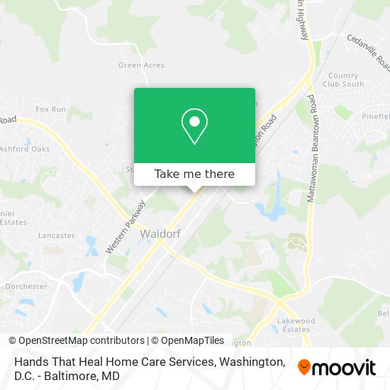 Mapa de Hands That Heal Home Care Services