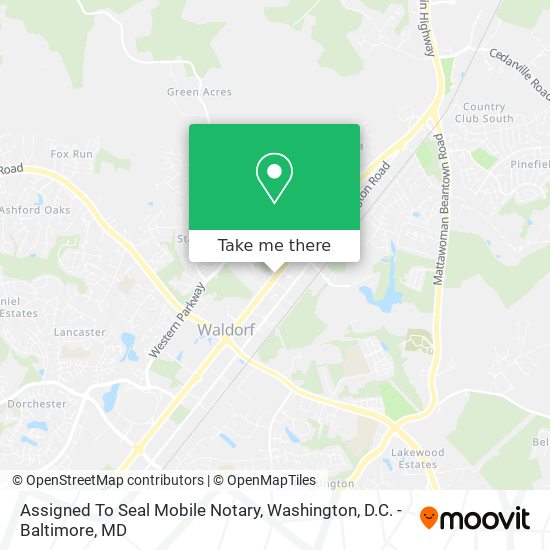 Mapa de Assigned To Seal Mobile Notary