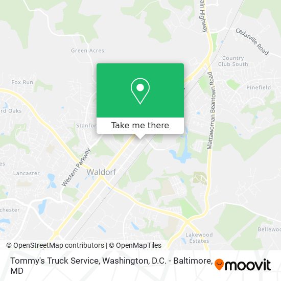 Tommy's Truck Service map