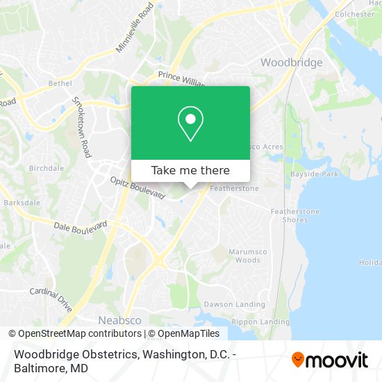 Woodbridge Obstetrics map