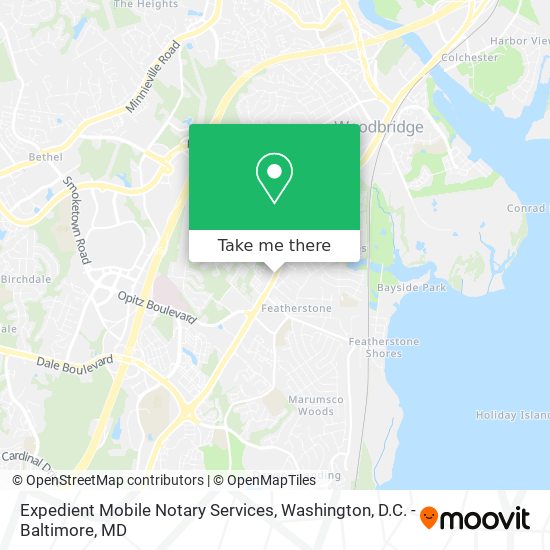 Mapa de Expedient Mobile Notary Services