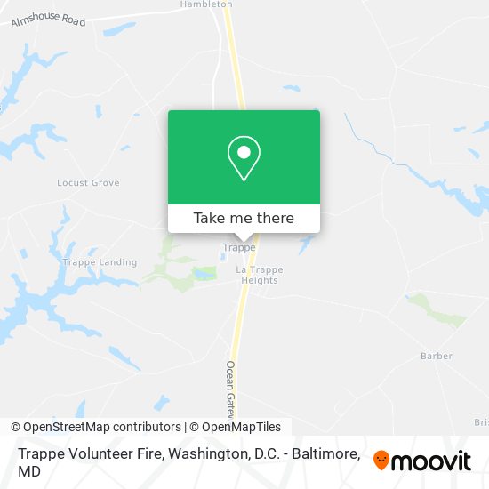 Trappe Volunteer Fire map