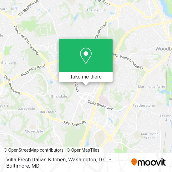 Mapa de Villa Fresh Italian Kitchen