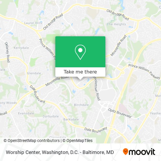 Worship Center map