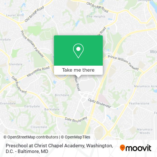 Mapa de Preschool at Christ Chapel Academy