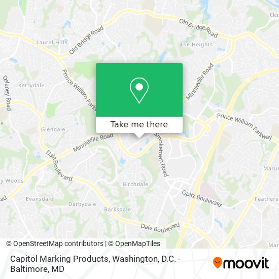 Mapa de Capitol Marking Products