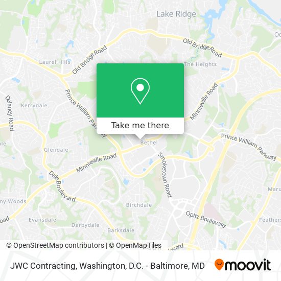 JWC Contracting map