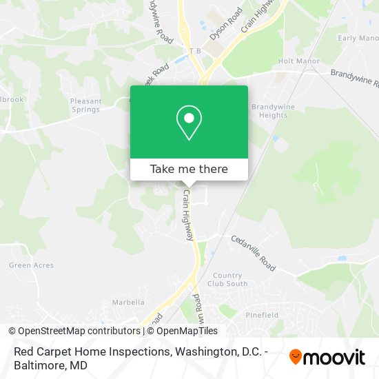 Red Carpet Home Inspections map