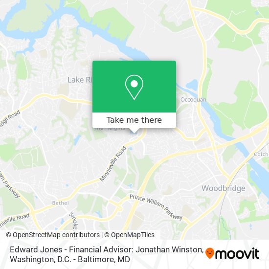 Mapa de Edward Jones - Financial Advisor: Jonathan Winston